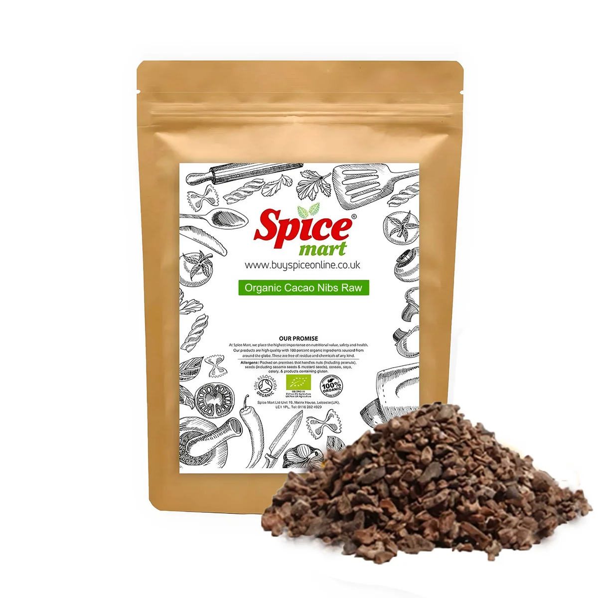 Organic Cacao Nibs 100g