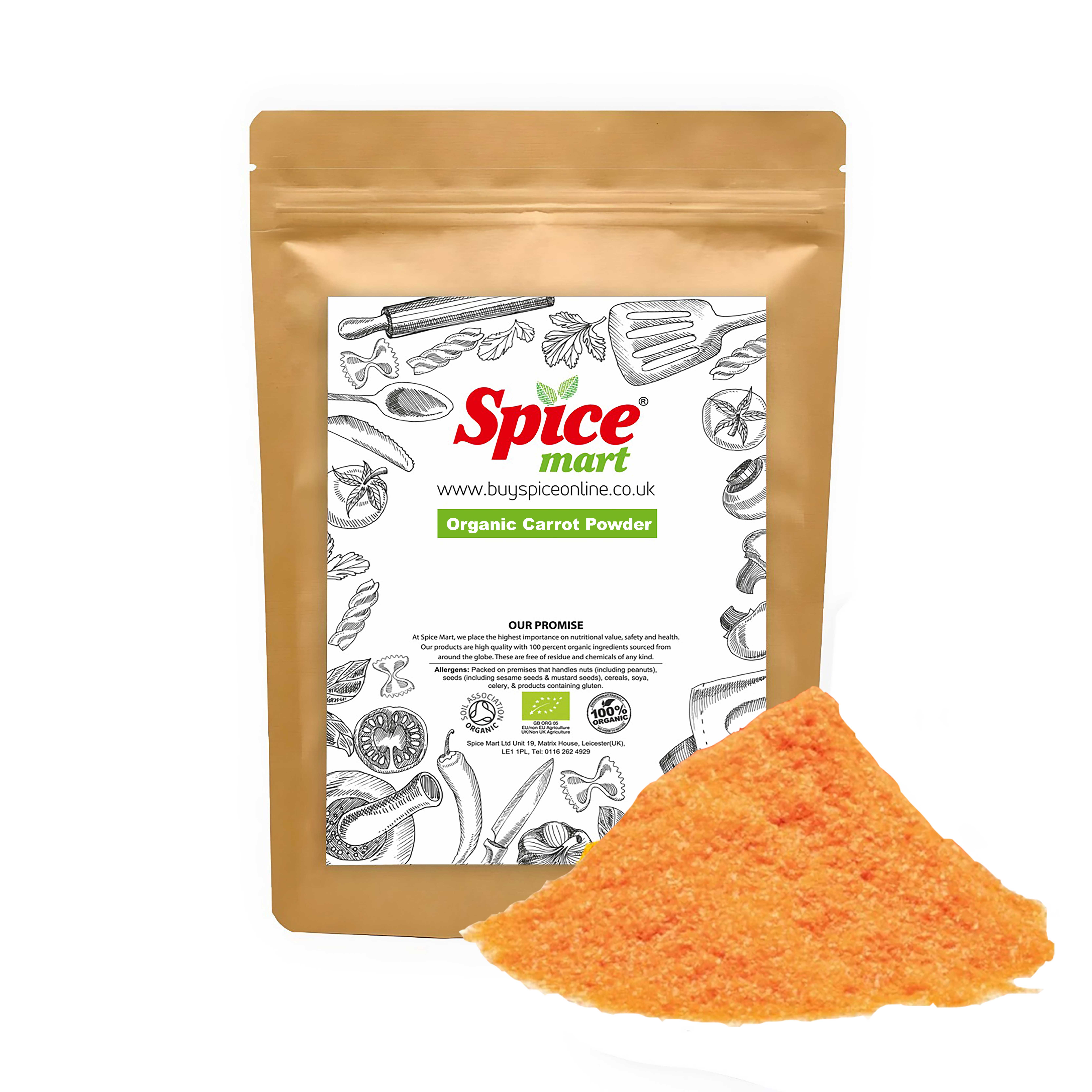 Organic Carrot Powder 1kg