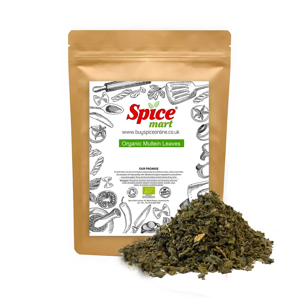 Organic Mullein Leaves 500g