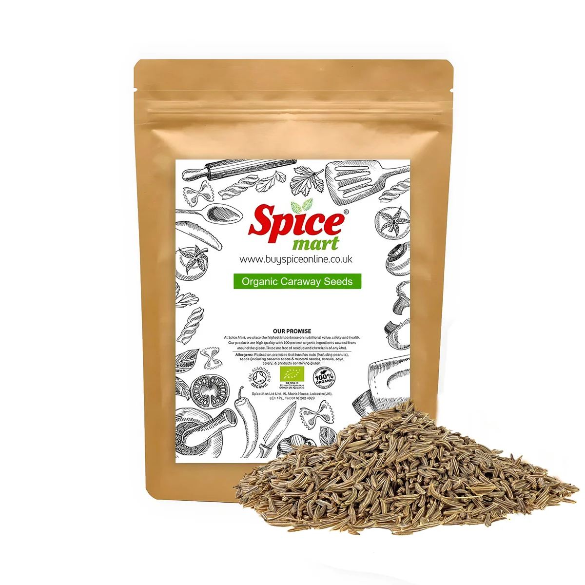 Organic Caraway Seeds 1kg