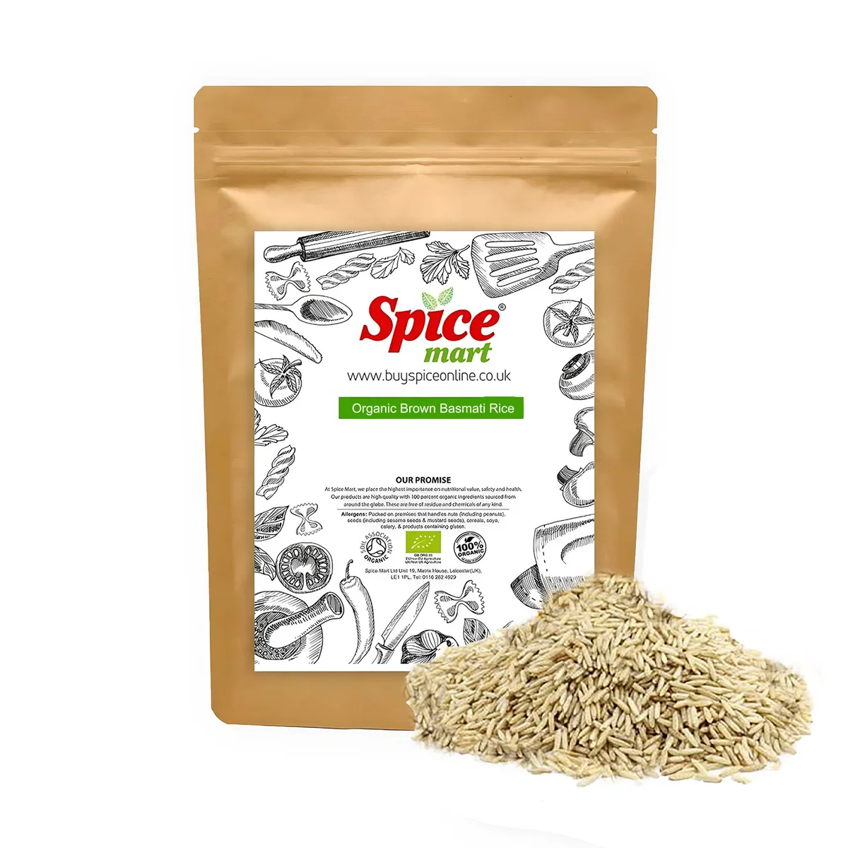Organic Brown Basmati Rice 2kg
