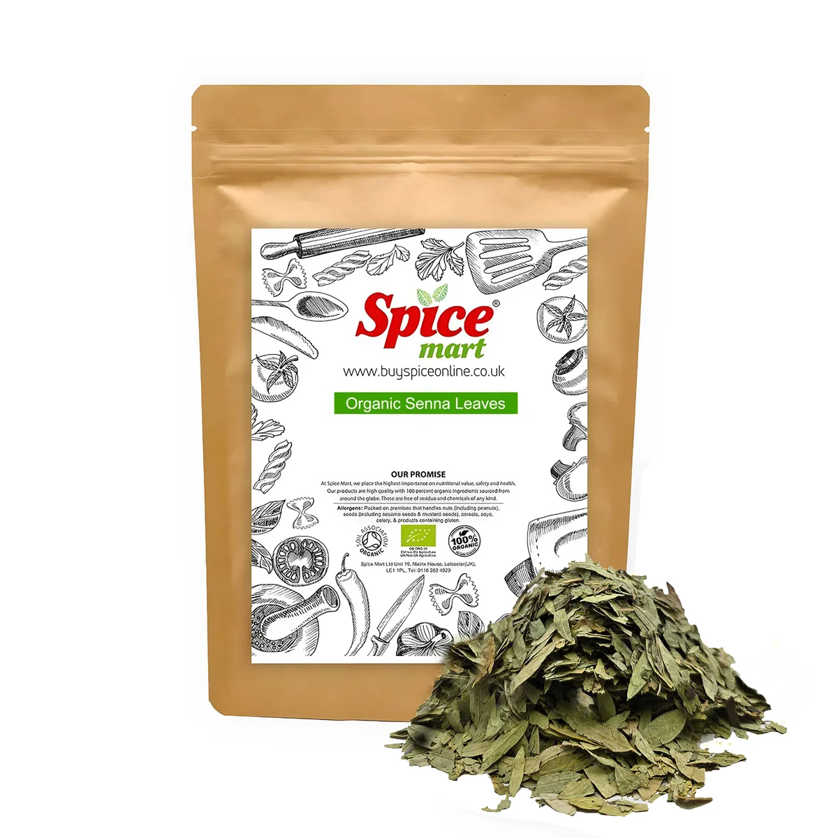 Organic Senna Leaves 100g