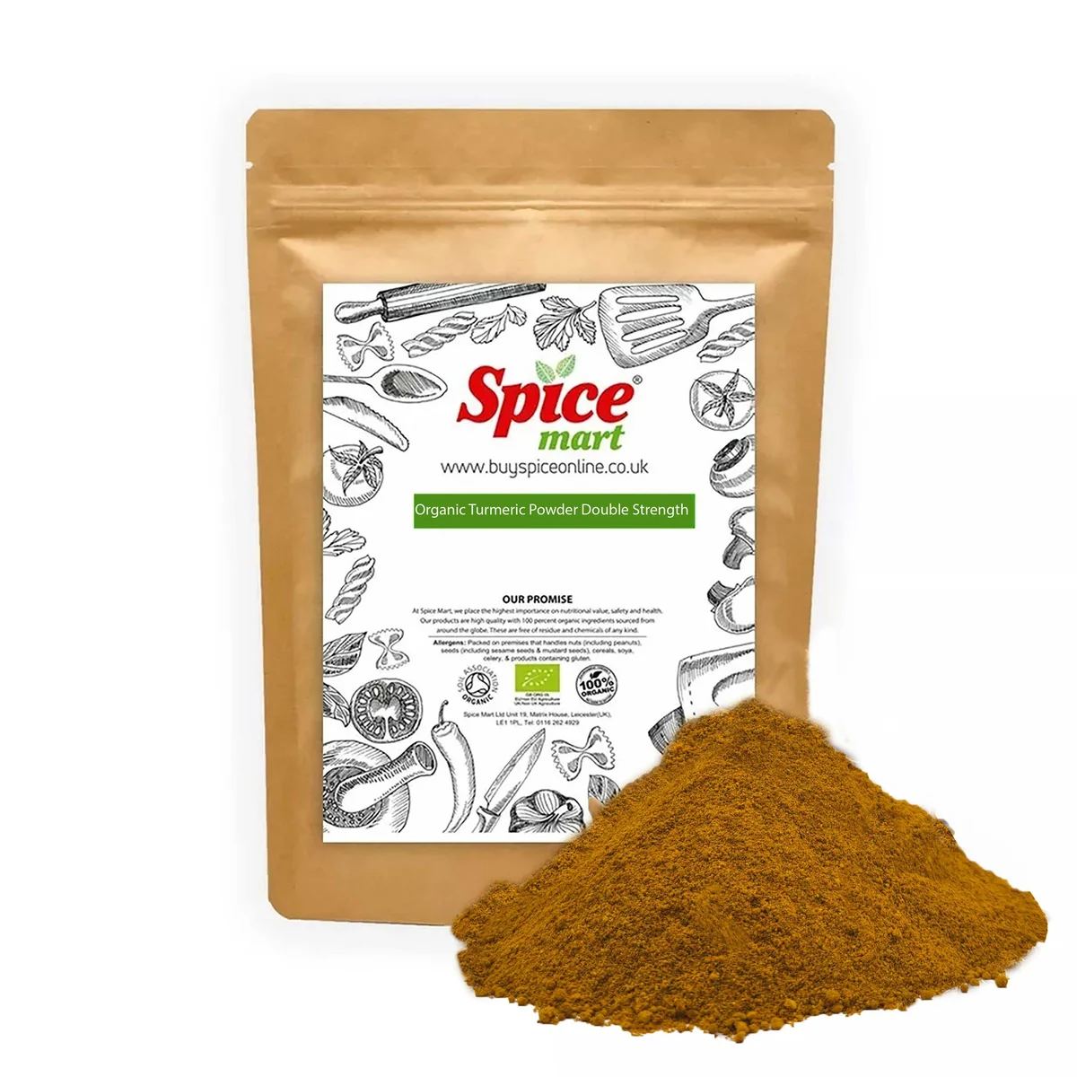 Organic Turmeric Powder Double Strength 1kg