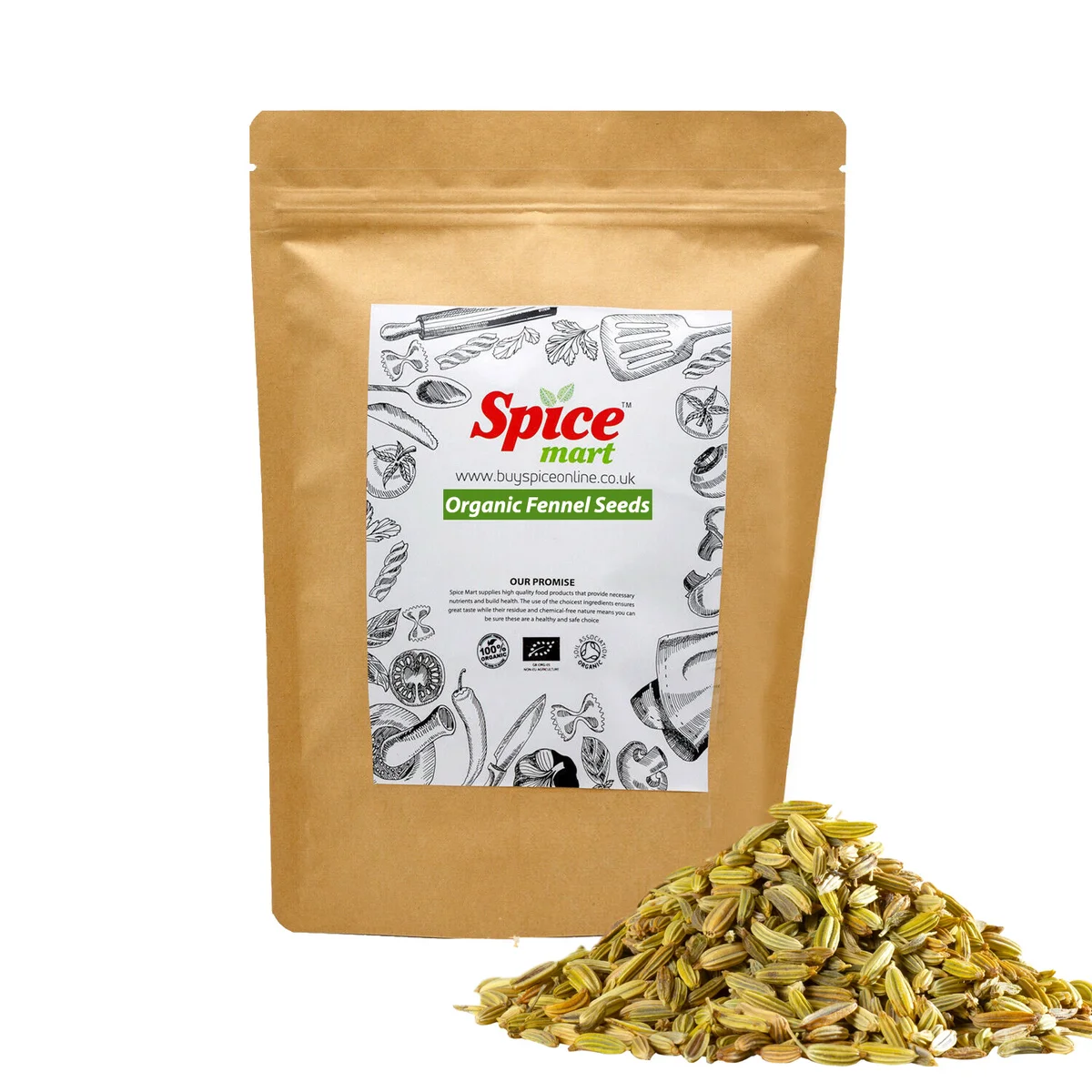Organic Fennel Seed 1kg