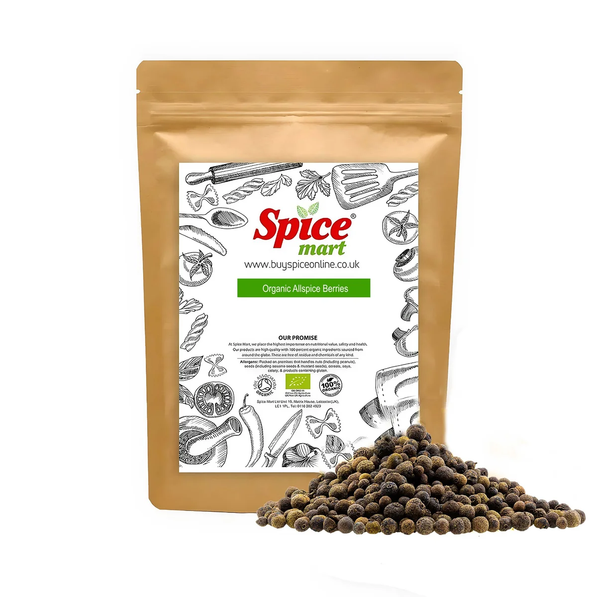 Organic Allspice Pimento Berries 1kg