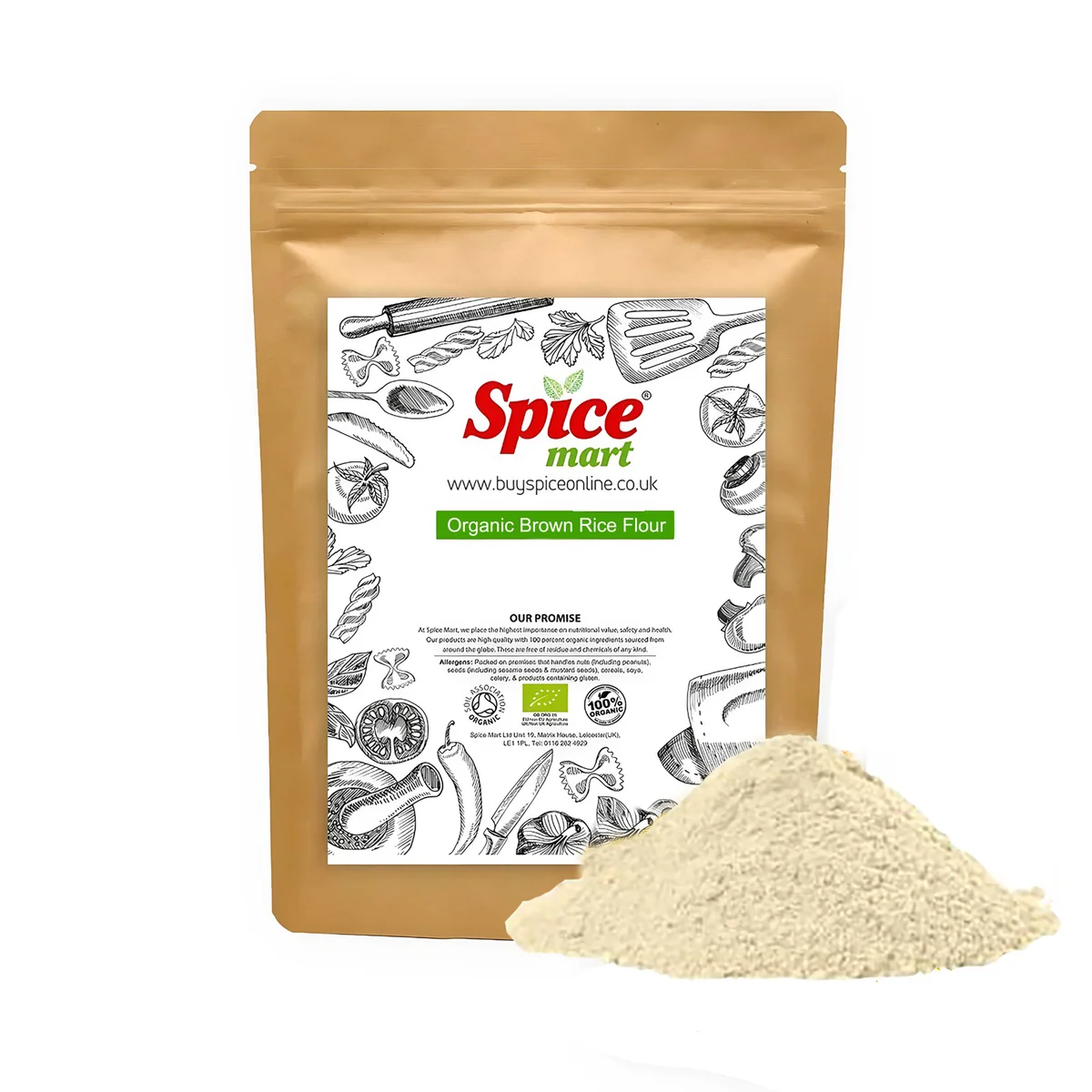 Organic Brown Rice Flour 100g