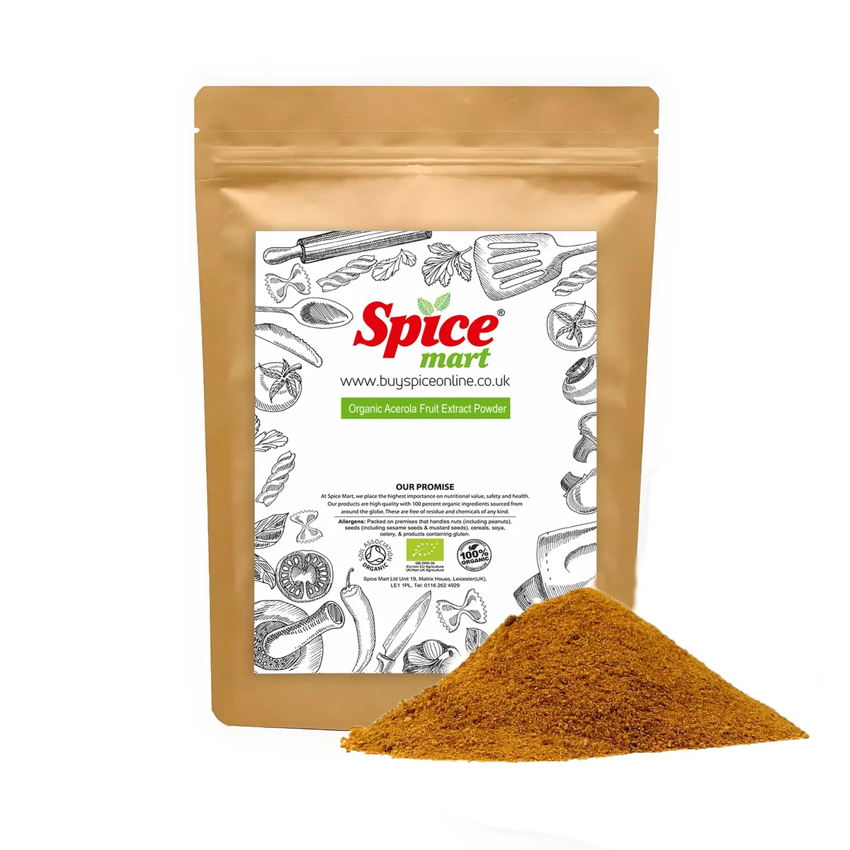 Organic Acerola Fruit Extract Powder 50g