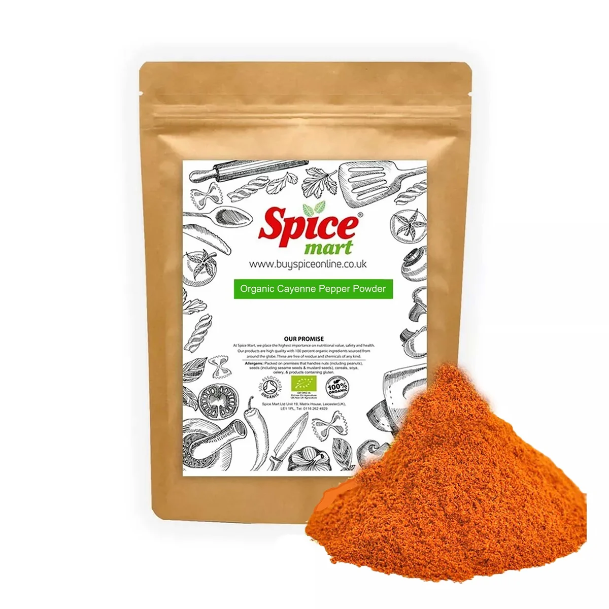 Organic Cayenne Pepper Powder 100g