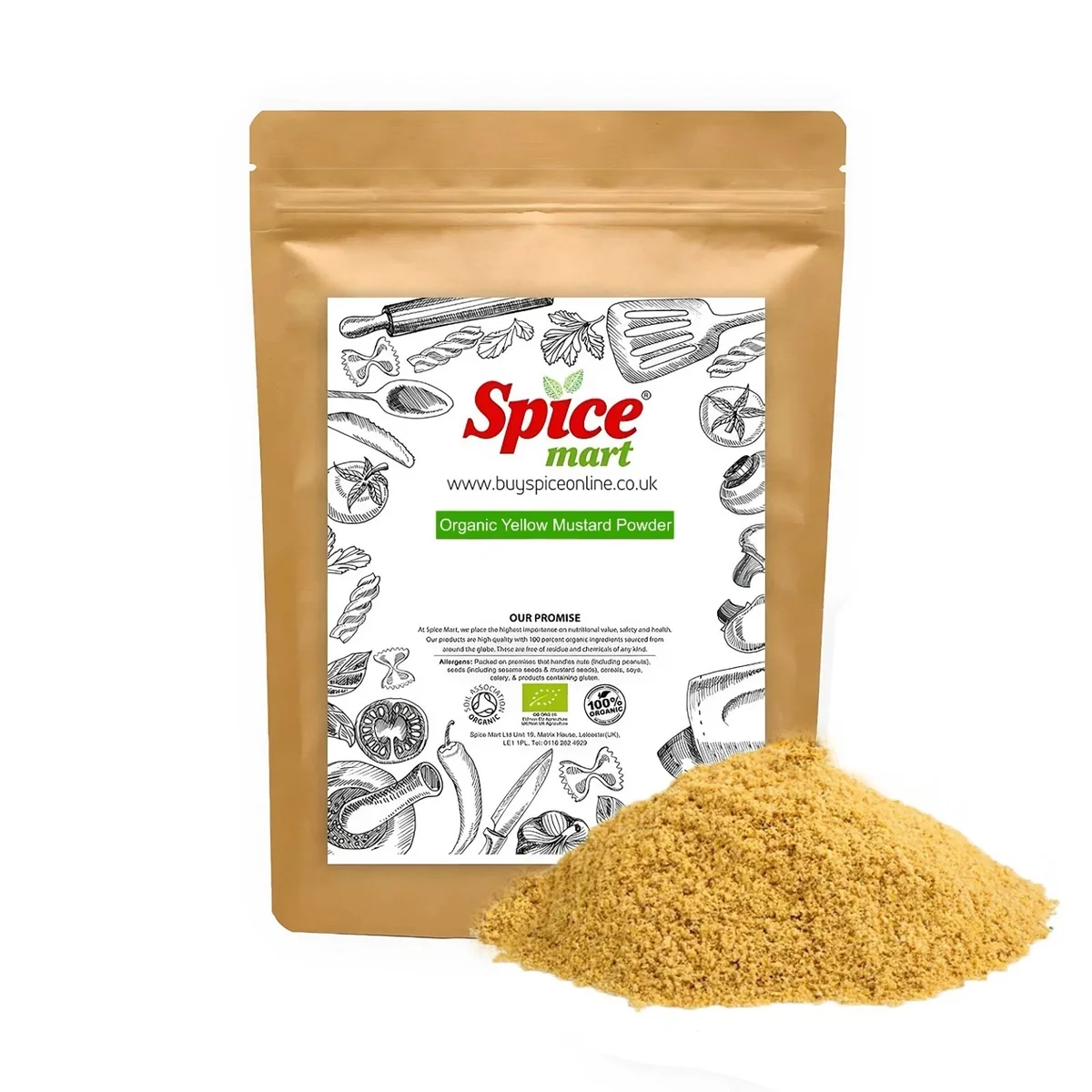 Organic Yellow Mustard Powder 100g