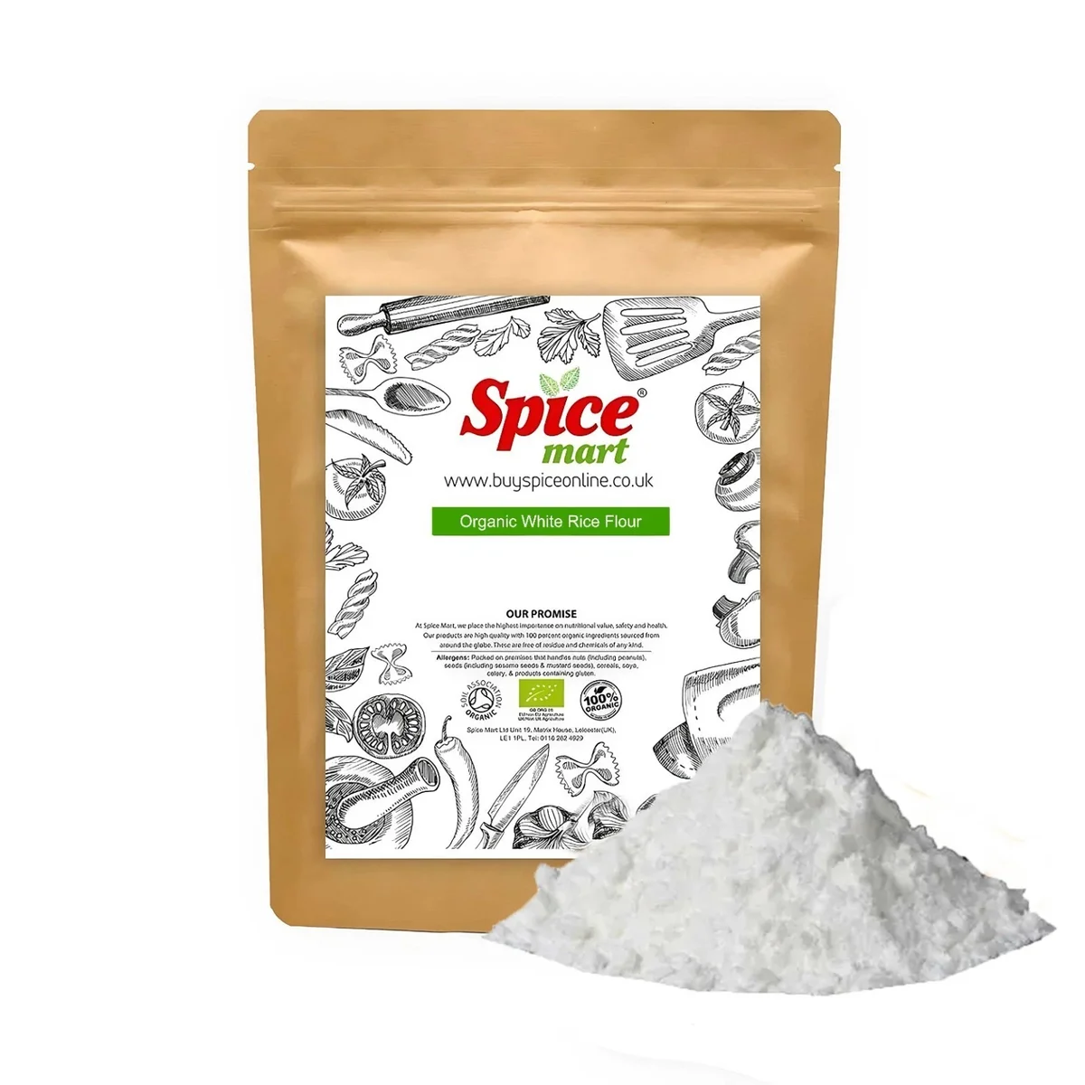 Organic White Rice Flour 100g