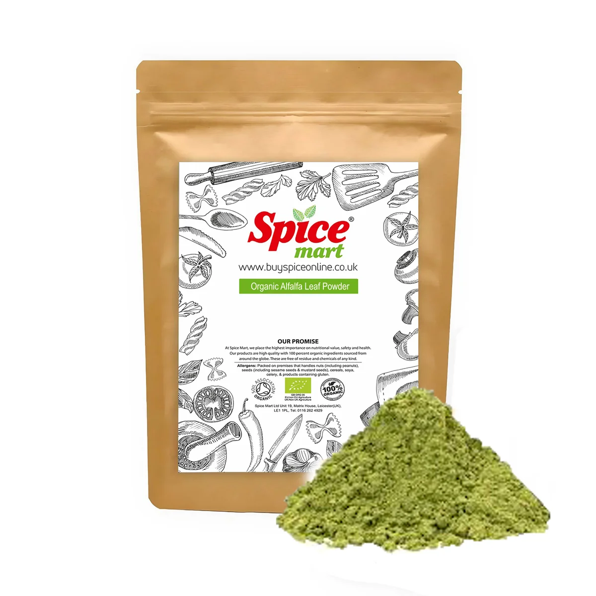 Organic Alfalfa Leaf Powder 1kg