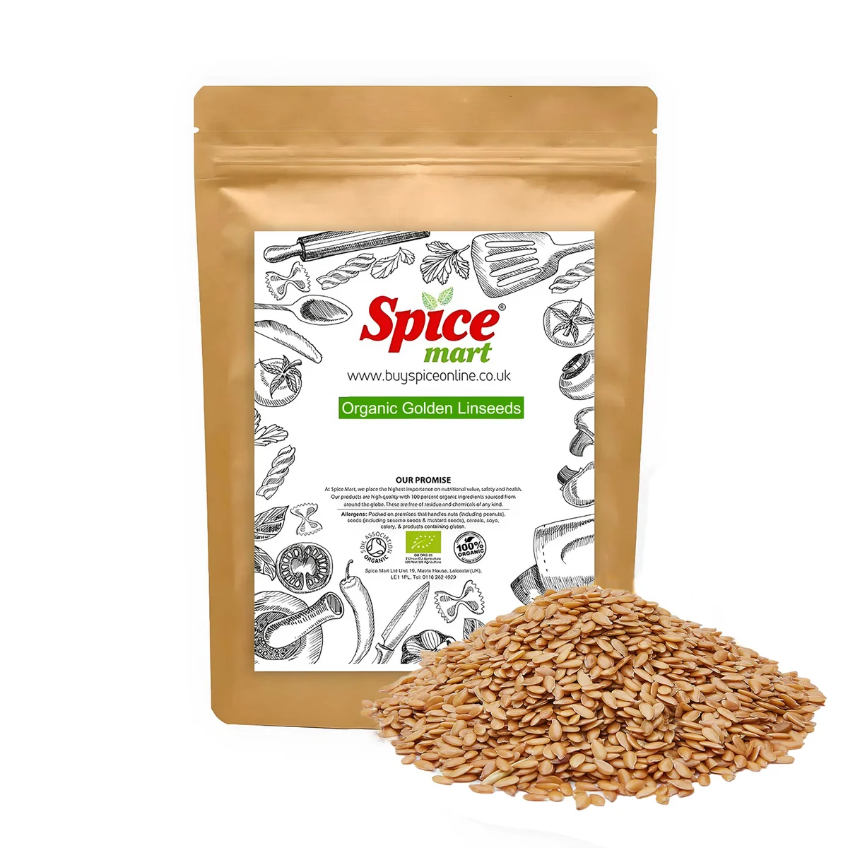 Organic Golden Linseed 100g