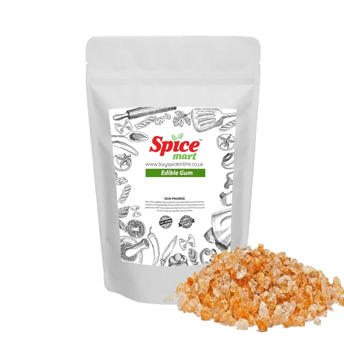 Edible Gum Pieces 100g