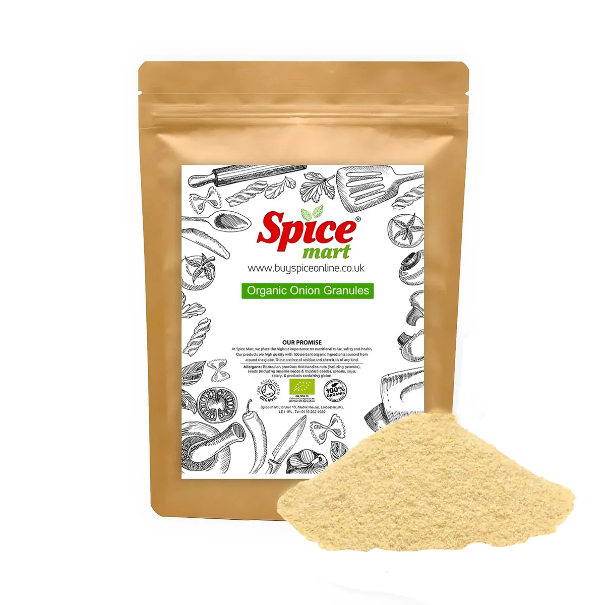 Organic Onion Granules 100g