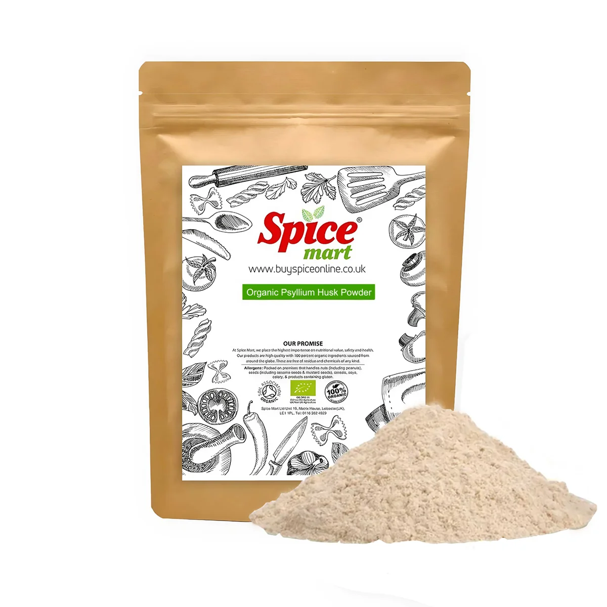 Organic Psyllium Husk Powder 1kg
