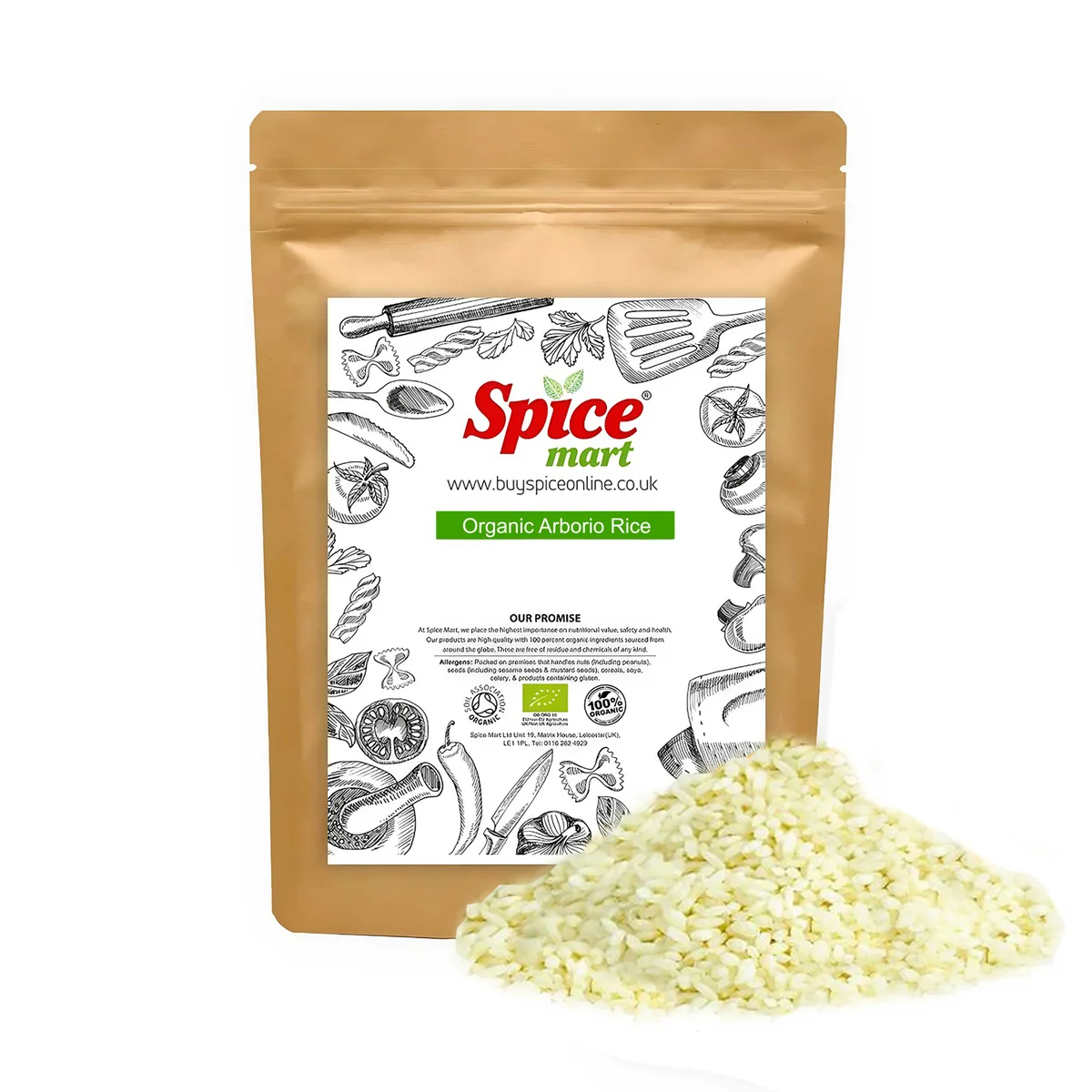 Organic Arborio White Rice 2kg